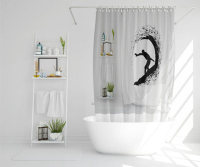 Surfer Silhouette (Shower Curtain) / Default Title Price Comparisons | Compare The Build