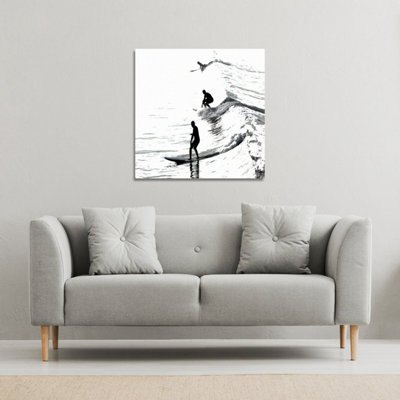 Surfers (Canvas Print) / 101 x 101 x 4cm
