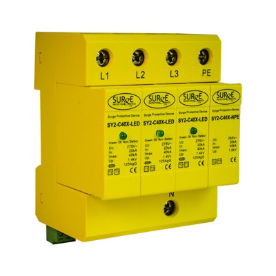Surge Protection Devices Ltd SY2-C40XLED 4 Module Three Phase and ...