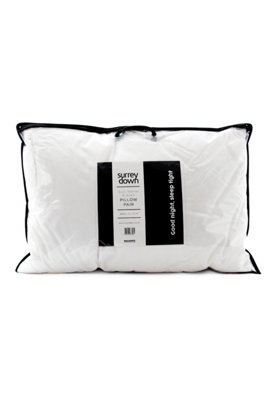 Surrey Down Duck Feather & Down Soft Pillow (2 Pack)