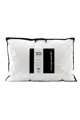 Surrey Down Duck Feather & Down Soft Pillow | DIY at B&Q