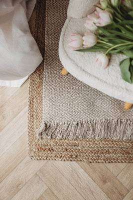 Surrey Style Interiors Geometric Hand Woven Rug DIY at B&Q