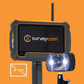 SurveyCam High-Level Inspection Camera System & 32ft Telescopic Pole. For External / Internal Cleaning Projects.
