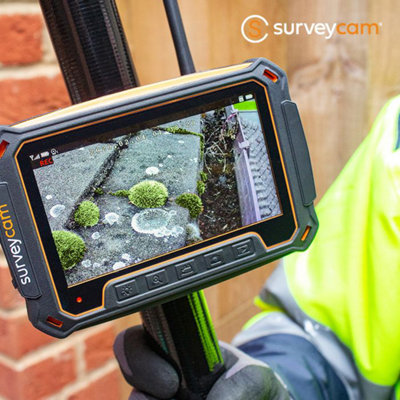 SurveyCam High-Level Inspection Camera System & 50ft Telescopic Pole. For External / Internal Cleaning Projects.