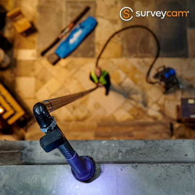 SurveyCam High-Level Inspection Camera System & 50ft Telescopic Pole ...