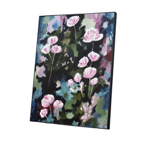 Susan Nethercote Fantaisie Floral Framed Canvas Print Pink/Green (80cm x 60cm)