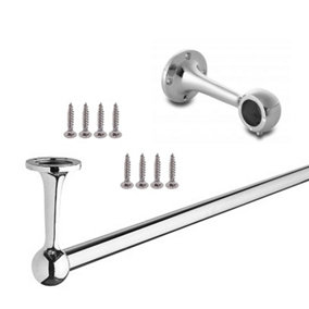 Wardrobe rails fittings Furniture hardware B Q