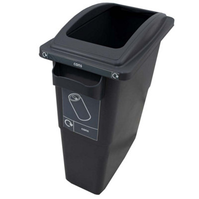 SustainaBin Indoor Recycling Bin - Grey - Frame Top - 60 Litres