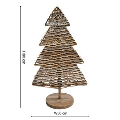 Sustainable Rattan Christmas Tree H80Cm Price Comparisons | Compare The Build