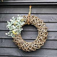 Sustainable Rattan Wreath Diam 40Cm
