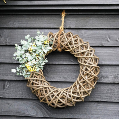 Sustainable Rattan Wreath Diam 40Cm