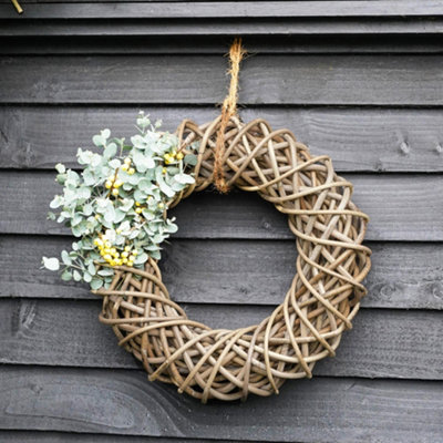 Sustainable Rattan Wreath Diam 50Cm