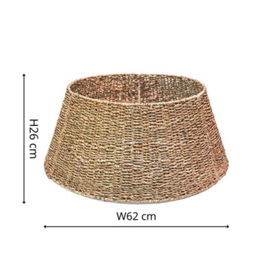 ★MAINBOOTH★Rafflesia Knitted Skirt(GREEN)★正規品/直送料込 Sustainable Seagrass Foldable Round Tree Skirt H26cm W62cm