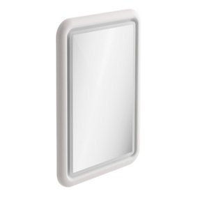 Sutton White Border LED Illuminated Bathroom Mirror (W)550mm (H)800mm