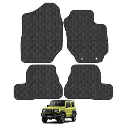 Suzuki Jimny 2018-Onwards Car Floor Mats Rubber Tailored Fit Set Heavy-Duty