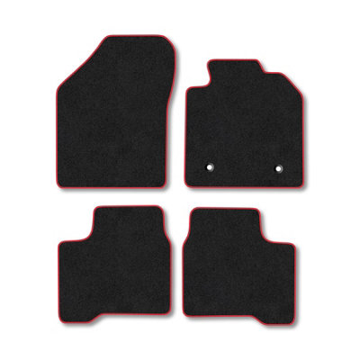 Suzuki Swift (2020-2023) Hybrid Car Mats Tailored Fit Red Trim ...