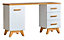Sven SV12 Computer Desk - Efficient Workspace in Anderson Pine, H785mm W1400mm D520mm