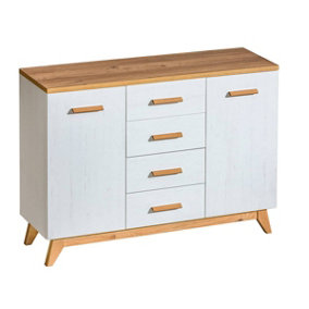 Sven SV9 Sideboard Cabinet - Elegant Design in Anderson Pine, H928mm W1300mm D400mm