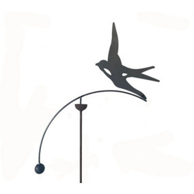 Swallow Wind Rocker Single Bare Metal/Ready to Rust - Steel - L66 x W54 x H148.5 cm