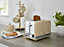 Swan 2 Slice Retro Toaster, Cream, Defrost, Cancel and Reheat Functions, Slide Out Crumb Tray, ST19010CN
