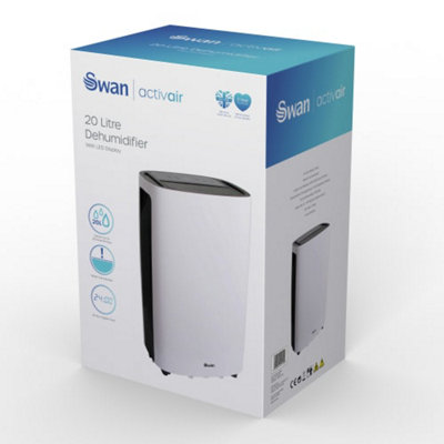 Swan 20 Litre Dehumidifier White - 9