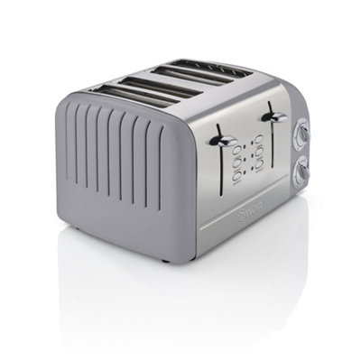 Swan retro grey on sale toaster