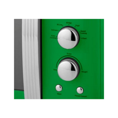 Swan Celtic Retro Digital Microwave, Green, 20L Capacity, 800W, SM22030CELN