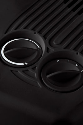 Swan Horizontal 3000W Fan Heater Black - 3