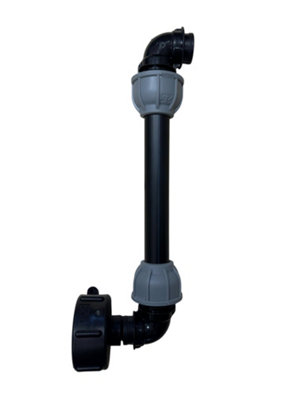 Swan Neck IBC Tank Riser Kit 30cm Tap Extension, Fits 2