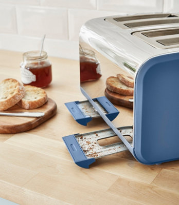 Swan Nordic 4 Slice Toaster, Blue, 1500W, Scandi Style, Independent ...