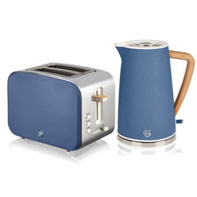 Blue kettle shop and toaster sets