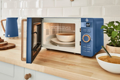 Swan nordic blue microwave sales