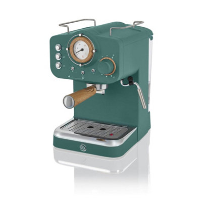 Bundle) Teal Nostalgia Nordic Coffee Machine & Vintage Dual Boiler