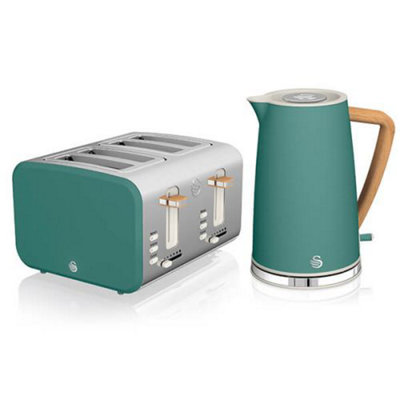 Swan duck egg blue deals kettle and toaster