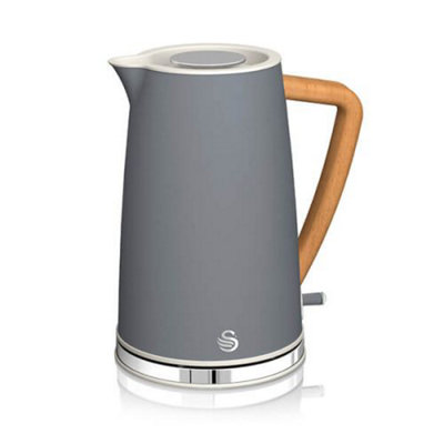 Swan nordic kettle hot sale and toaster grey