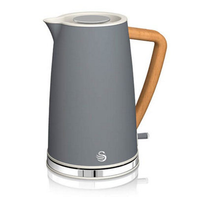 Swan Nordic Slate Grey 1.7L Kettle, 2 Slice Toaster & 20L Digital ...