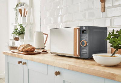 Swan Nordic Slate Grey 20 Litre Digital Microwave