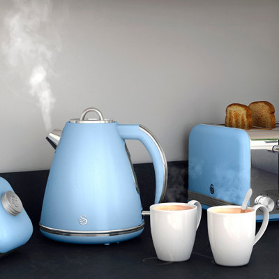 Swan blue 2024 retro kettle