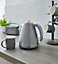 Swan Retro 1.5 Litre Jug Kettle, Grey, with 360 Degree Rotational Base, 3KW Fast Boil, Easy Pour, SK19020GRN