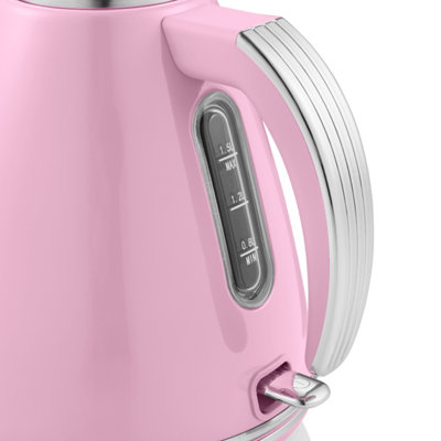 Pink swan retro kettle sales
