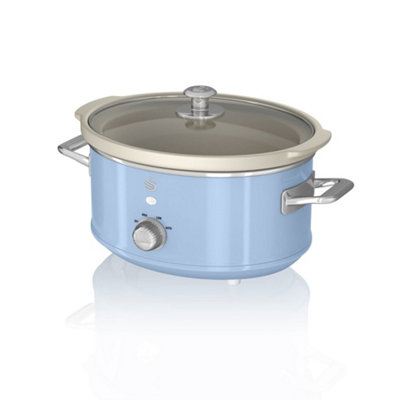 Swan Retro Blue 3.5 Litre Slow Cooker