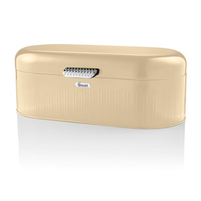 Swan Retro Bread Bin Large Cream