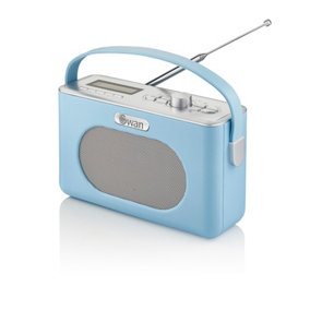 Swan Retro DAB Bluetooth Radio Blue