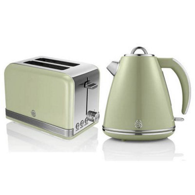 Green kettle shop and toaster