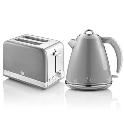 Swan retro shop toaster grey