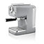 Swan Retro Pump Espresso Coffee Machine, Grey, 15 Bars of Pressure, Milk Frother, 1.2L Tank, SK22110GRN