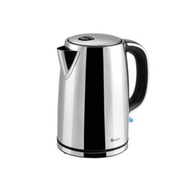 Swan SK14060N, Classic Jug Kettle, Polished Stainless Steel, 2200 W, 1.7 Litres, Silver