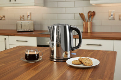 Swan SK14060N Classic Jug Kettle Polished Stainless Steel 2200 W 1.7 Litres Silver