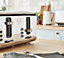 Swan ST14620WHTN, 4 Slice Nordic Toaster, Soft Touch Housing and Matt Finish, 1500W, Cotton White