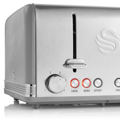 Swan shop orange toaster